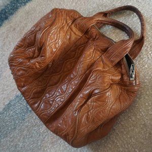 Alexander Wang Quilted Rocco Duffel Brown Leather